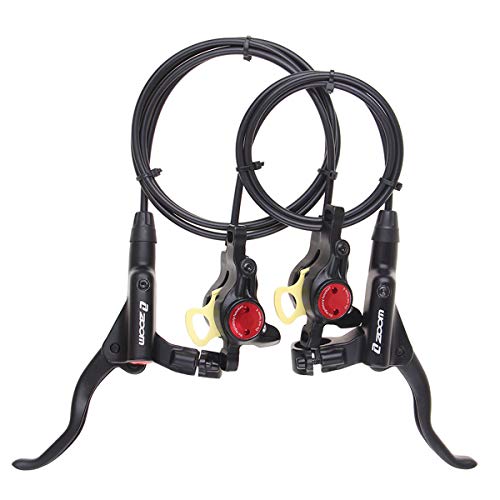 Huntfgold MTB Mountain Bike Frenos de disco hidráulico Set 800/1400mm Bicicleta hidráulica Frenado de presión de aceite delantero/trasero Kit (negro)