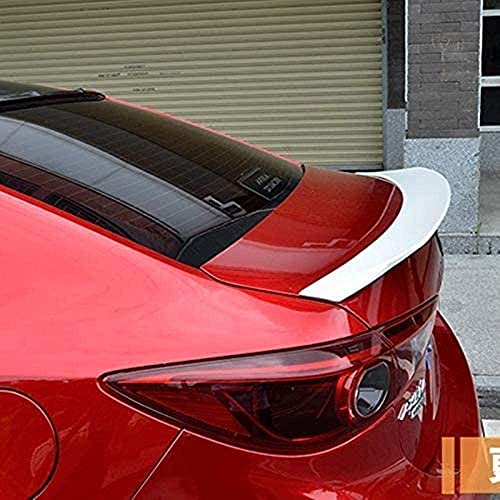 HUYAYUN ABS Car Wing Spoiler Accesorios DE Coche Spoiler Trasero para Mazda 3 AXELA LIMUSINA 4 Puertas 2014 2015 2016 2017 Accesorios para automóviles, incoloro, Blanco, sin clolor