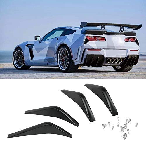 HYSJLS Coche del Tope Posterior del difusor de Aire Fin Spoiler for Chevrolet Corvette C7 2014-2019