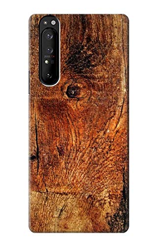 Innovedesire Wood Skin Graphic Funda Carcasa Case para Sony Xperia 1 III