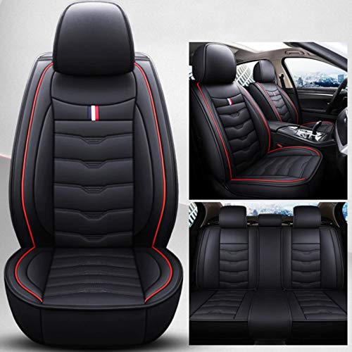 JYPZSH Fundas De Asiento De Coche Universales para Seat Leon Ibiza Cordoba Toledo Marbella Terra Ronda Accesorios De Coche Auto-Black Standard