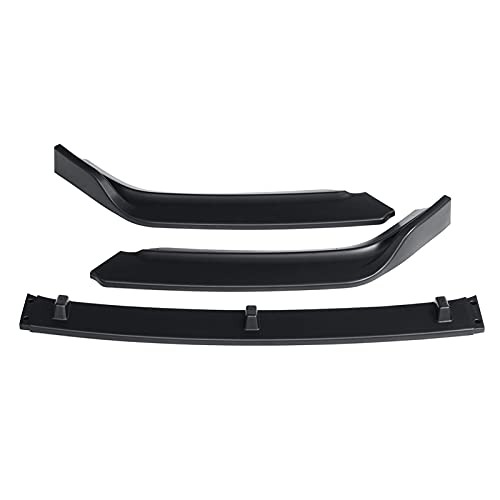 JZAMQ 3Pcs Coche Parachoques Delantero Labio Divisor Labio Mentón Parachoques Difusor Spoiler Splitter Body Kit/Apto para VW Jetta Mk6.5 2015-2018 (Color: Matte Black)