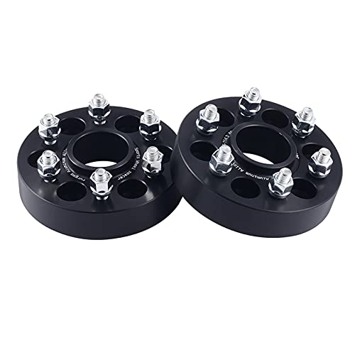 KCSAC 2pcs Establece PCD 6x114.3 Adaptador de Espaciador de Rueda de automóvil M12x1.25 Spacers de Rueda hubcentRICA 6 Lug Ajuste para Nissan Navara D40 NP300 Separadores de Ruedas