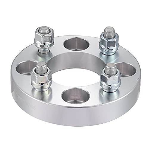 KCSAC 2pcs Set PCD 4x100 Coche Spacer Spacer Adapter Centro Bore 67mm M12x1.5 Spacers de Rueda Hubcentric 4 Lugs Separadores de Ruedas