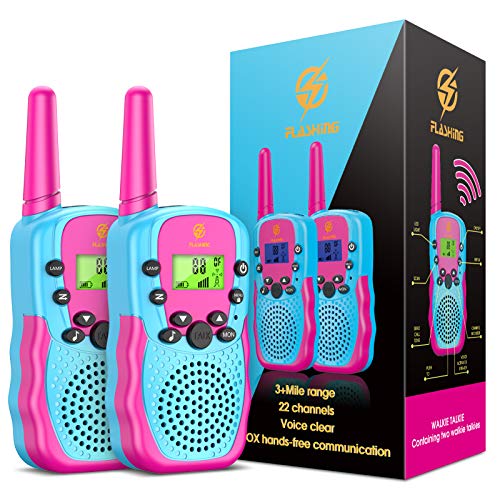 Kimy Regalos para Niños De 3 4 5 6 7 8 9 Años, Walkie-Talkie Juguetes Niñas 2-8 Años Juguetes para Niñas De 5-12 Años Regalos Niñas 3-12 Años Regalos para Actividades Externas, Camping walky Talky