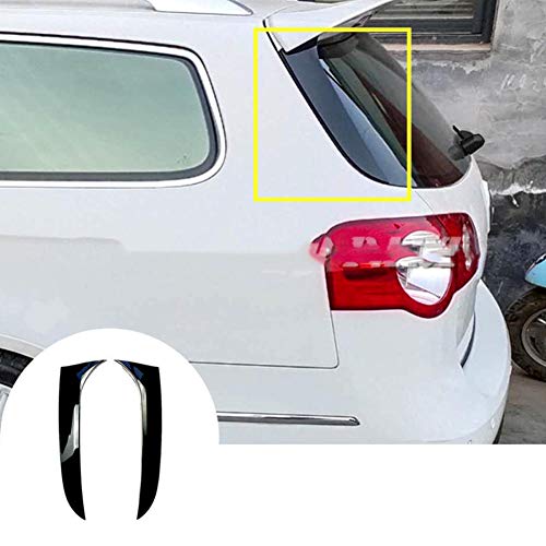 KSUVR Ventana Trasera Spoiler Side Wim Trim Cover2pcs, para Volkswagen VW Passat B6 Variant Wagon 2005-2010