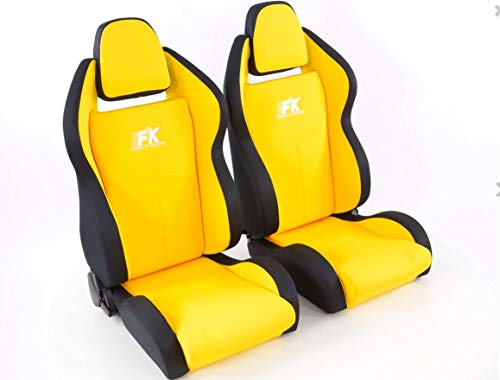 Ku Tela Sportseat Set Race 5 Amarillo/Negro