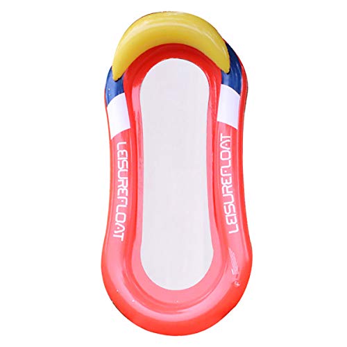 LEDMI Salón Acuático Cómodo Formas de Natación Flotador de Primavera Hamaca Flotador de Piscina Flotador de Piscina Inflable con Ondas de Burbujas de Reposacabezas para Adultos