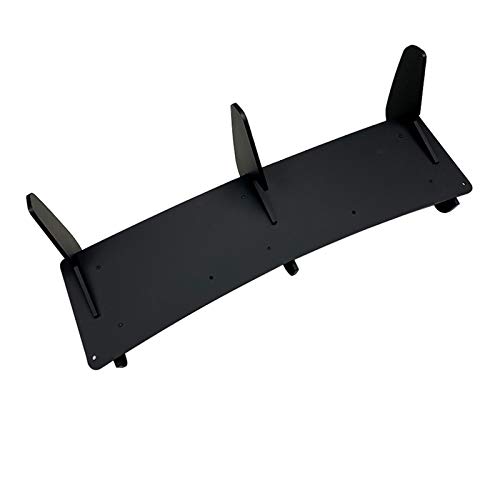 LIUWEI Coche del Tope Posterior del difusor Spoiler Divisor en Forma para-VW Polo GTI-2011-2018 (Color : Black)