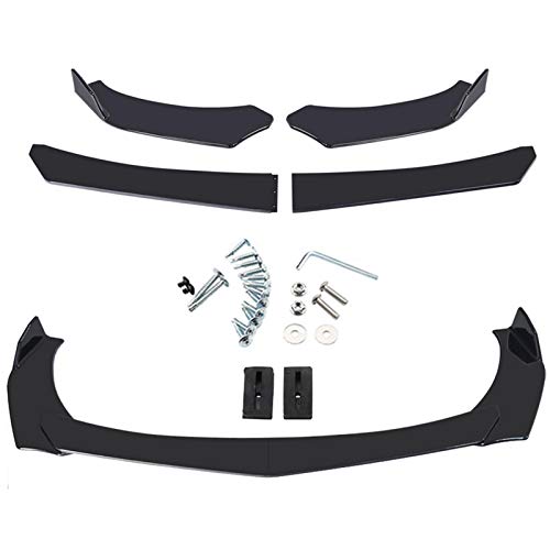 Lizefang nuevo Universal 4 piezas Kit de parachoques de coche Spoiler parachoques delantero de coche divisor de labios delightful