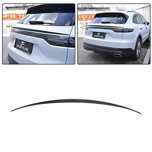 LY-QCYP Spoiler Trasero para Porsche Cayenne SUV 2018UP Fibra de Carbono Alerón Trasero Rear Spoiler