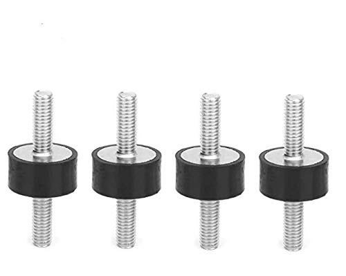 M6 Soportes de goma macho antivibración - 4pcs M6 Soportes de goma macho antivibración Silentblock Car Boat Bobbins(VV20*10 M6*18)