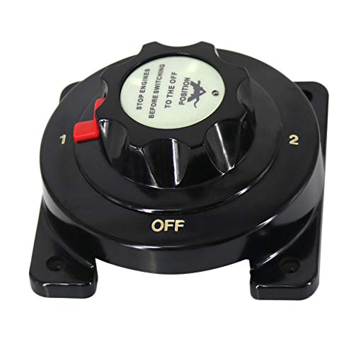 MagiDeal HeavyDuty Marine Selector de Aislador de Interruptor de Batería Dual para Barco/RV/Caravana/Yate