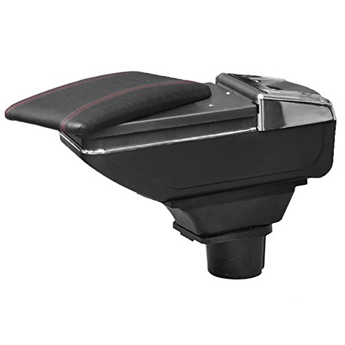 Maiqiken Reposabrazos de Coche para Smart cenicero de Almacenamiento Interior Coche Estilo Decoración Accesorios Negro