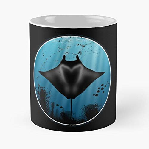 Maori Maui Sea Freediving Giant Snorkeling Hawaii Pancake Eat Food Bite John Best Taza de café de cerámica de 315 ml