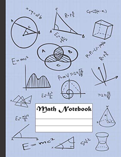 Math Notebook Journal: Grid Math Notebook , 1/2 Square Inches Blank Quad Ruled Graph Paper for Math And Science , 120 Pages(Large,8.5x11) (Composition Notebooks)