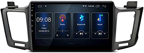 MIVPD Compatible para Toyota RAV 4 2013-2017 Android 10.0 Sat Nav FM Radio Doble DIN Auto Audio Player Coche Estéreo 10.1 Pulgadas Pantalla Táctil LCD Monitor GPS Navegación,8 Core 4G+WiFi 4+64GB