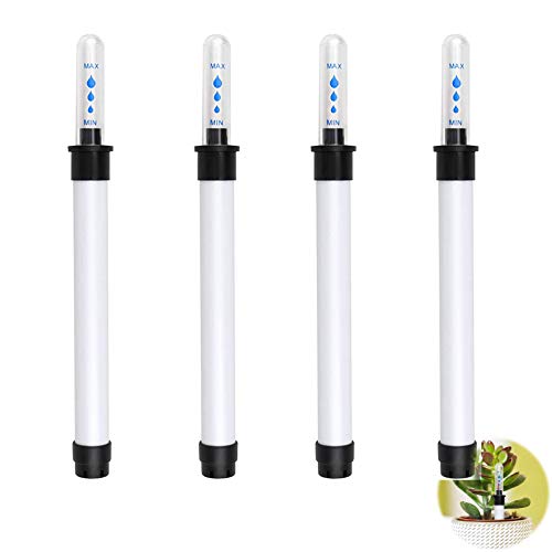 MJTCHE19 Medidor de Nivel de Agua para Indicador de Plantas Indicador de Nivel de Agua para Plantas Medidor de Humedad del Suelo Sensor Sonda para Plantas en Macetas de Interior 20 cm Blanco 4 Piezas