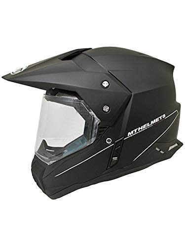 MT Casco Mx 2019 Synchrony Duosport Sv Matt Negro (M, Negro)