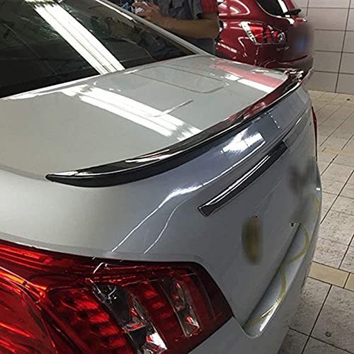 NADAENEA Alerón Trasero Spoiler de ABS para Peugeot 508 2011-2015, Accesorios de Modificación del Alerón del Maletero, Duradero, Brillante(Black)