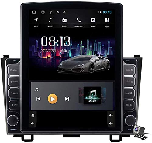 Pantalla Vertical de 9.7 Pulgadas Android 9.1 NAVEGACIÓN Multimedia para Honda CRV CR-V 2006-2012, Stereo DE FM Am AUTORADIO con Sistema GPS, Soporta SWC Bluetooth DSP USB, etc, TS200