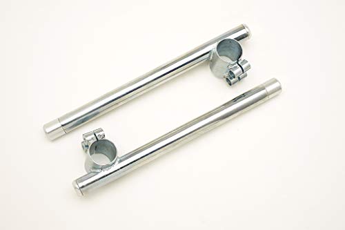 Par de semimanillares de acero galvanizado compatibles con moto Italjet DM 30 mm