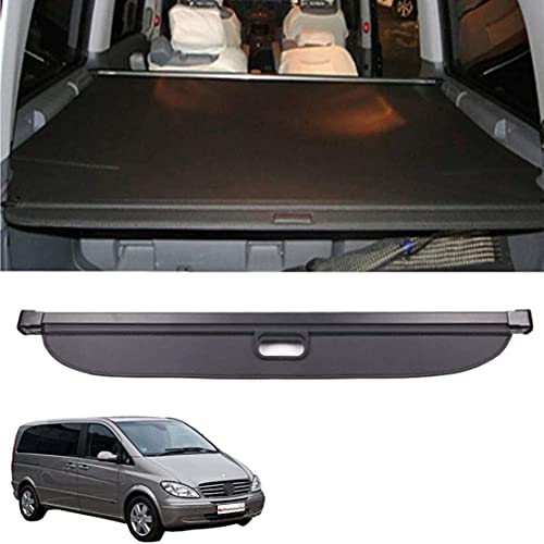 para M ercedes Benz V Class Viano Vito 2010-2020 Cubierta de Carga Retráctil para automóvil para maletero, estantería para equipaje, Persiana enrollable de panel de seguridad