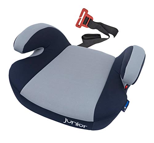 Petex Asiento elevador de coche Maja con sistema de fijación ISOFIX, grupo ECE 3, niños de 7-12 años aprox, 22-36 kg, color gris