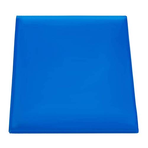 POFET Comfort - Cojín de gel para asiento de motocicleta (25 x 25 x 2 cm), color azul