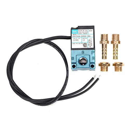 Qii lu Control electrónico de impulso, válvula solenoide de control electrónico de impulso de 3 puertos DC12V 5.4W 35A-AAA-DDBA-1BA