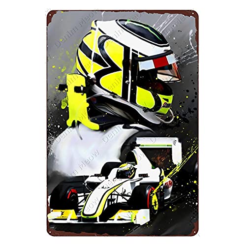 Racing Motorcycle Metal Plaque Senior Racer Man Retro Tin Sign Bar Club Decoration Manhole Wall Tinplate 20x30cm 4