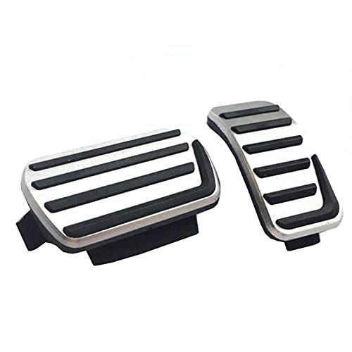 Rtyuiop Accesorios de Coche Pedal de Freno de Gas Acelerador de aleación de Aluminio, para Volvo S40 V40 C30 AT, Almohadillas de Placa de Pedal Antideslizantes con Estilo