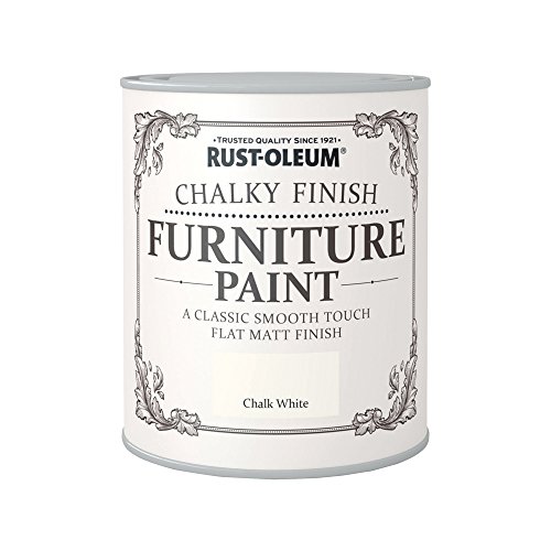 Rust-Oleum RO0070001G1 - Pintura De Chalky Finalizar Muebles - Chalk White - 750Ml