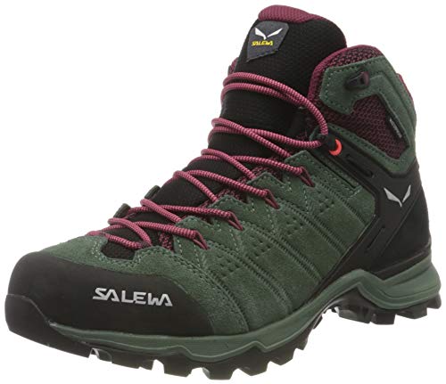 Salewa WS Alp Mate Mid Waterproof, Botas de Senderismo Mujer, Verde (Duck Green/Rhododendon), 40 EU