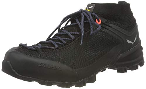 Salewa WS Alpenviolet Knitted, Zapatos de Senderismo Mujer, Negro (Black/Black), 40.5 EU