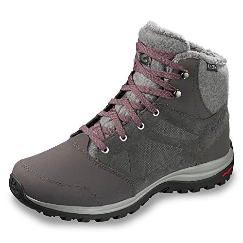 Salomon Ellipse Freeze CS WP, Calzado de Invierno Mujer, Gris (Magnet/Quiet Shade/Hibiscus), 37 1/3 EU