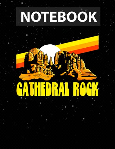 Sedona Arizona Vintage Hiking Cathedral Rock Eighties Notebook Journal Line/ 130 Pages / Large 8.5''x11''