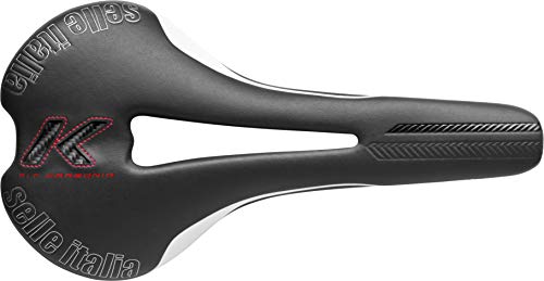 Selle Italia - Sillìn Bicicleta de Carretera FLITE Kit Carbonio Flow, Rail Carbon/Keramic Ø7x9, Sillìn Road Perfomance Fibra-tek Ligero, Comfort