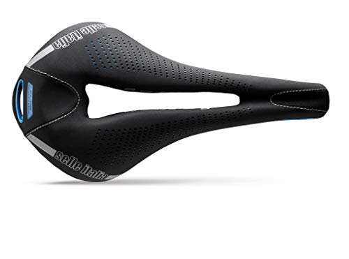 Selle Italia - Sillìn Bicicleta de Carretera MAX FLITE E-Bike Gel Superflow, Rail TI 316 Tubo Ø7, Sillìn Road Gran Turismo Fibra-tek, Comfort, Amortiguador