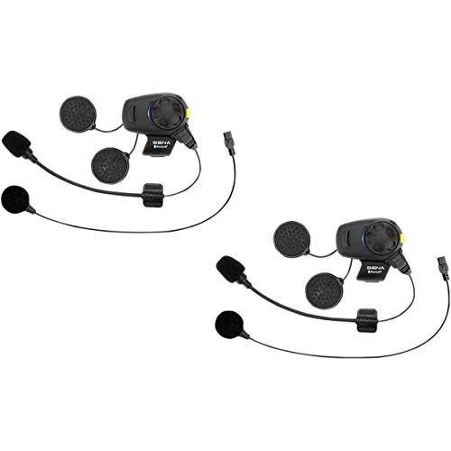 Sena - Auriculares e intercomunicador Bluetooth con sintonizador de FM integrado motos y scooters, con micrófono universal, 2 unidades