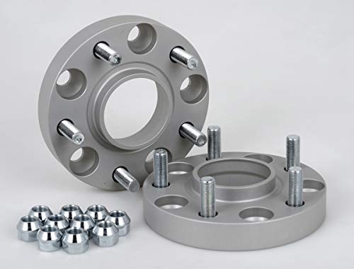 Separadores de acoplamiento de aluminio 2 unidades (20 mm por disco/40 mm por eje) incl. Con certificado TÜV.