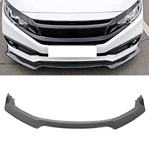 SHGE Spoiler Delantero Delantero, Accesorio De Estilo De Fibra De Carbono De Labios para Honda Civic 2016-2020 Accesorios De Automóviles 3 Unids