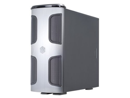 Silverstone KL03S-W Kublai - Caja de Ordenador (Aluminio, 220 mm, 594 mm, 524 mm, PS2 (ATX), 3.5" x 4) Plata