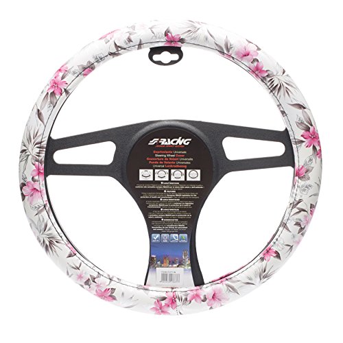 SIMONI RACING CVT/36W Cubrevolante White Flower Universal, Motivo Floreal