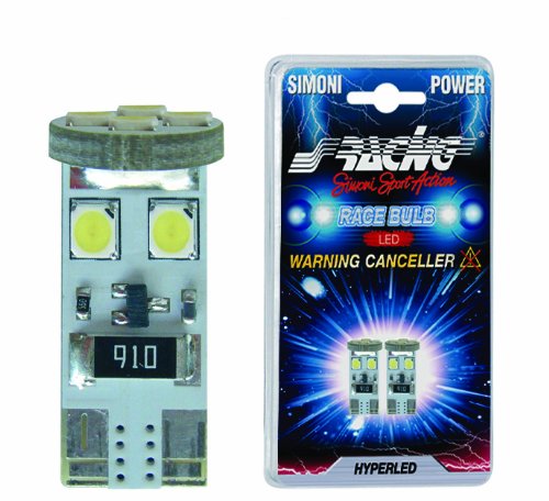 Simoni Racing HML/18W Kit 2 Lámparas T10 LED, Led ultrablanco