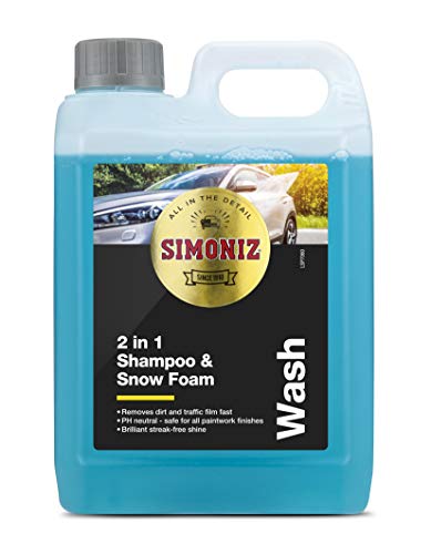 Simoniz SAPP0172A Champú 2 en 1 y Espuma de Nieve, Azul