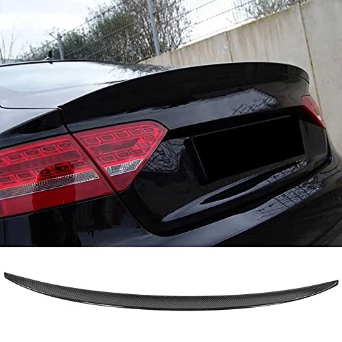 SJCANG Spoiler De Tapa De Tronco, Estilo De Fibra De Carbono Fit para A5 B8 / B8.5 4-Puertos Sportback 2008 2007 2011 2012 2013 2014 2014 2015 2016