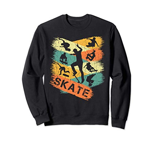 Skateboarding Retro Skateboarding Camisa Vintage Skater Sudadera