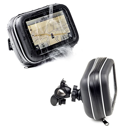 Soporte con Montura para Bicicleta y impermeable Funda Para TomTom GO BASIC ESSENTIAL 5" 5200 520 5100 510 51 5000 500 Via 53 52 135 Start 50 52 25 Garmin Nuvi Zumo Drive Drivesmart 55 Driveassist