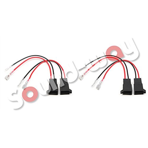 Sound-way 4 Cables Adaptadores Altavoces compatible con Opel, Renault, Seat